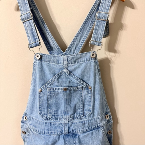 Revolve Rag & Bone Patched Short Dungaree Soft denim overall Jumper size - Picture 11 of 15